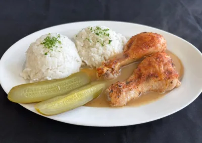 pečené paličky s rýží